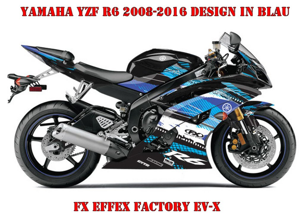EV-X Blau für Yamaha YZF R6 2008-2016
